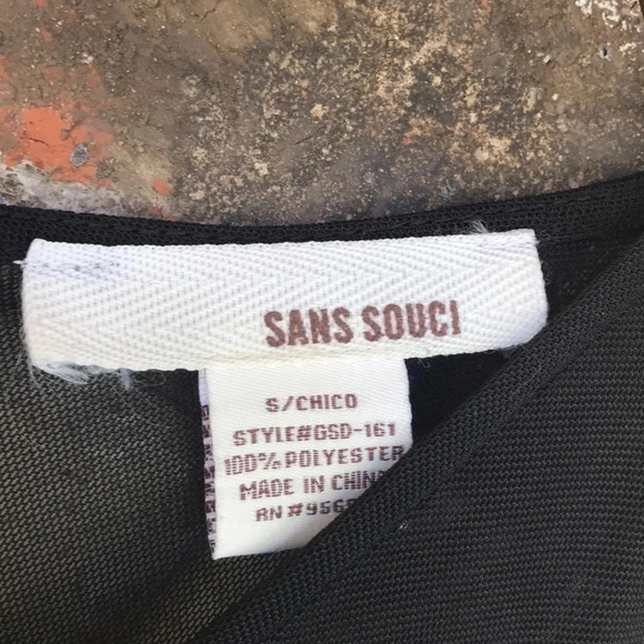 Sans Souci Chico Black Embroidered Hi/Low Dress - Picture 4 of 8